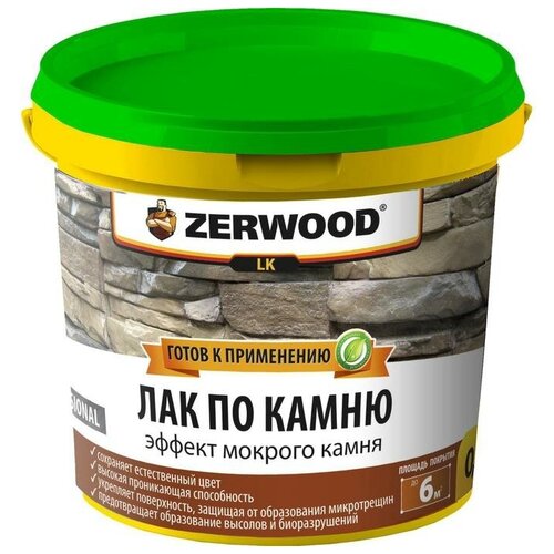 Zerwood по камню LK бесцвeтный, полуглянцевая, 0.9 кг, 0.9 л фото, описание