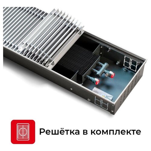 Встраиваемый конвектор Techno Power KVZ 150-65-2500 черный фото, описание