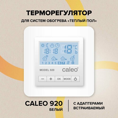 Терморегулятор Caleo 920 белый термопласт фото, описание