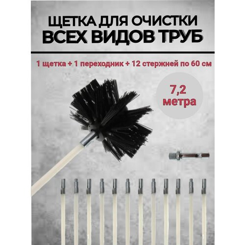 Щетка для чистки дымохода и труб, Ерш для труб, Набор фото, описание