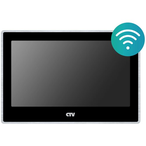 CTV-M5702 Монитор видеодомофона для квартиры и дома с Wi-Fi (Черный) фото, описание