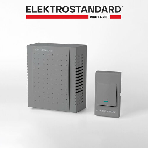 Звонок электромеханический Elektrostandard 1M IP44 DBQ26M WM серый фото, описание