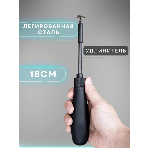 Отвертка со сменными битами Xiaomi Mijia Ratchet Screwdriver 16 in 1, 18 предм., черный, 1 уп. фото, описание