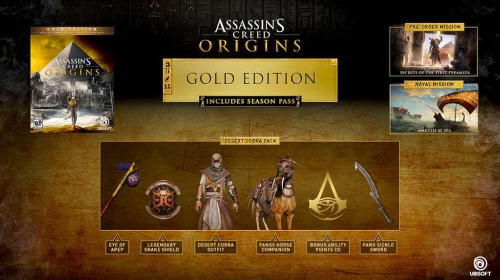 Assassin's Creed: Origins Gold Edition PlayStation 4 Account [$ 5.55]