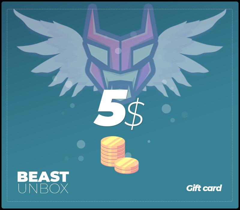 BeastUnbox.com $5 Gift Card [$ 5.53]