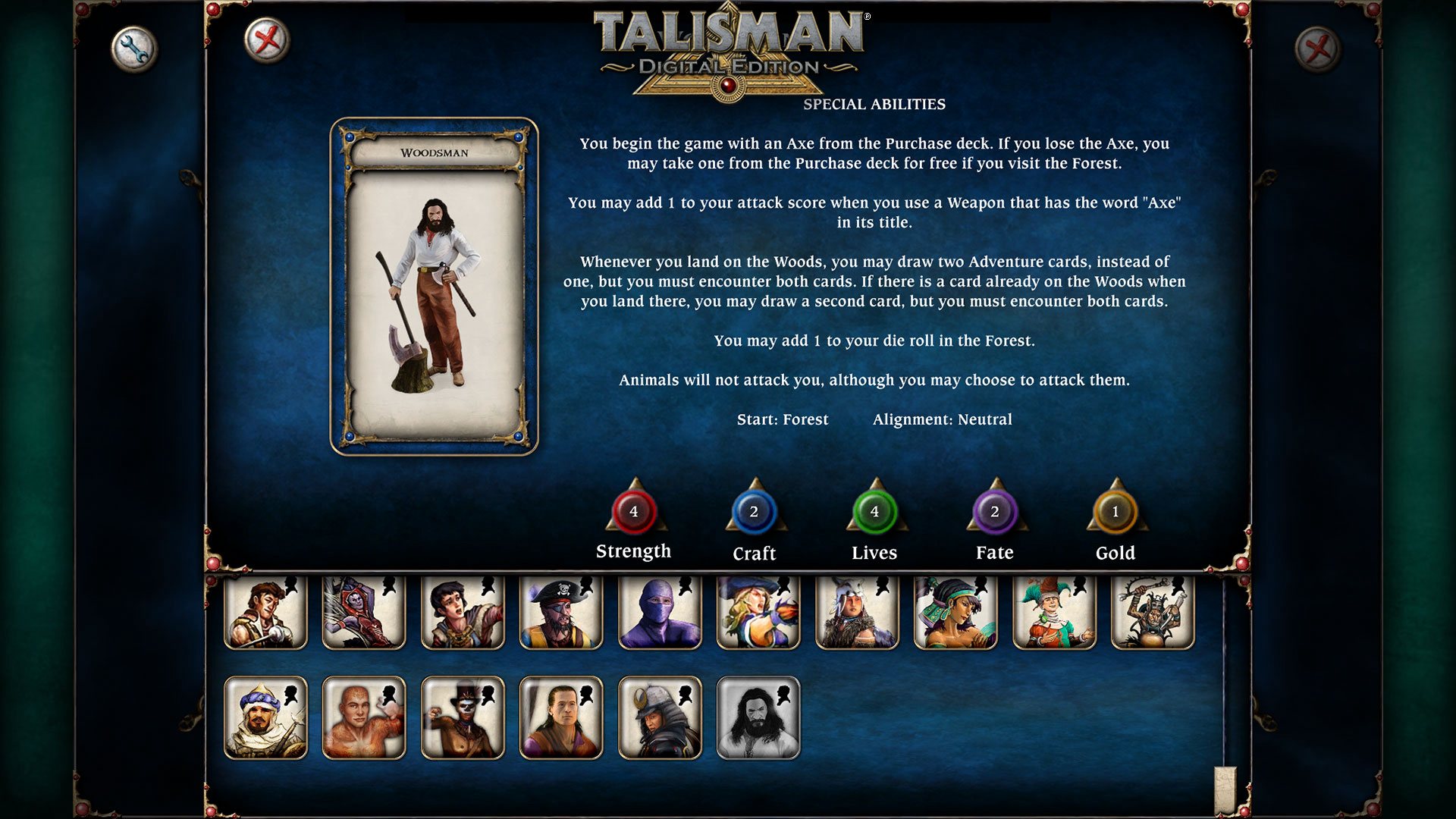 Talisman - Character Pack #17 - Woodsman DLC Steam CD Key [$ 1.14]