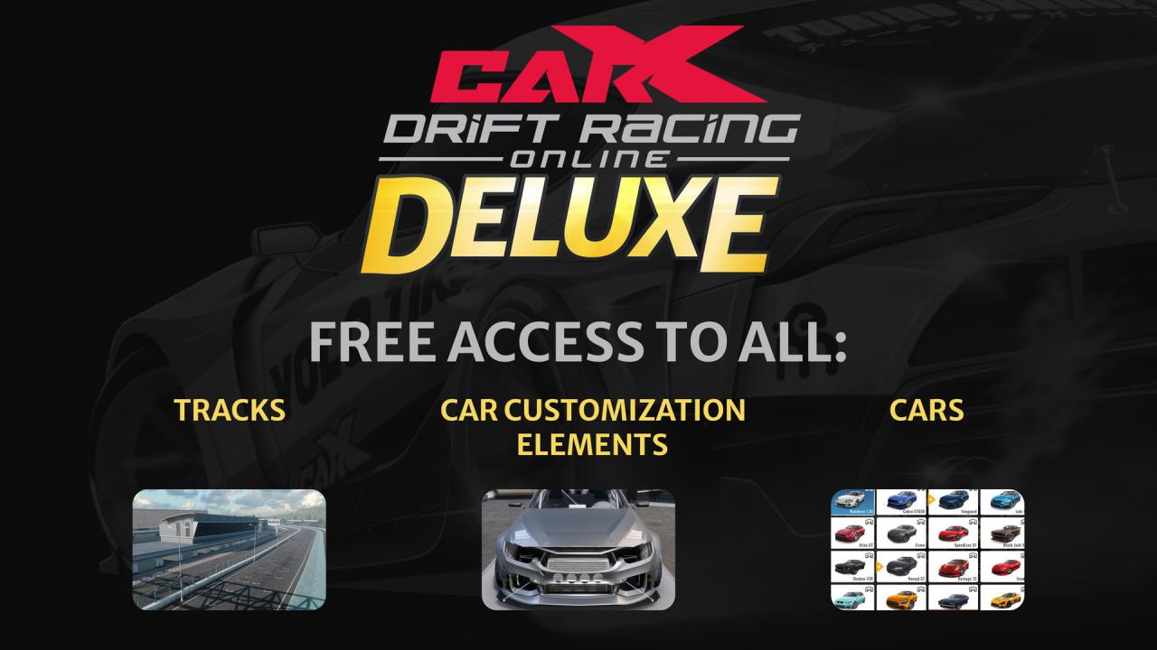 CarX Drift Racing Online - Deluxe DLC Steam Altergift [$ 25.21]