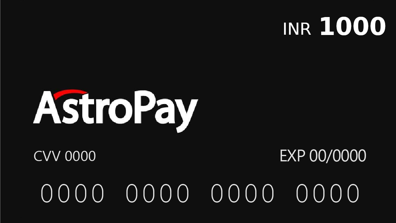 Astropay Card ₹1000 IN [$ 10.12]