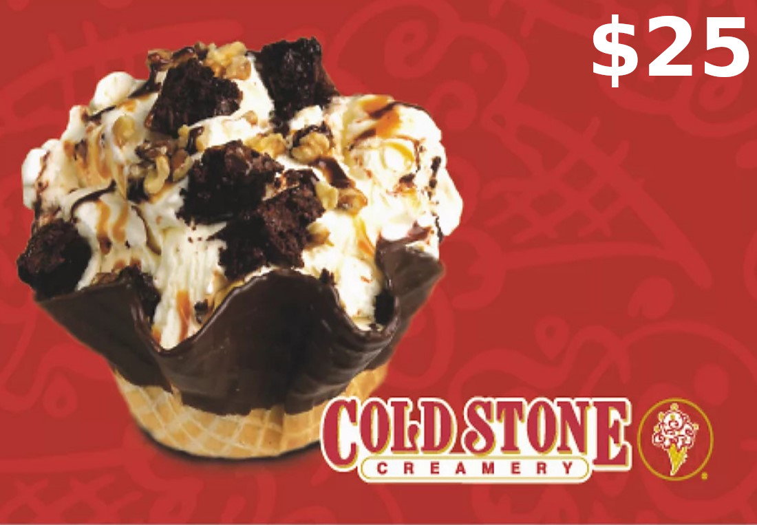 Cold Stone Creamer $25 Gift Card US [$ 16.95]