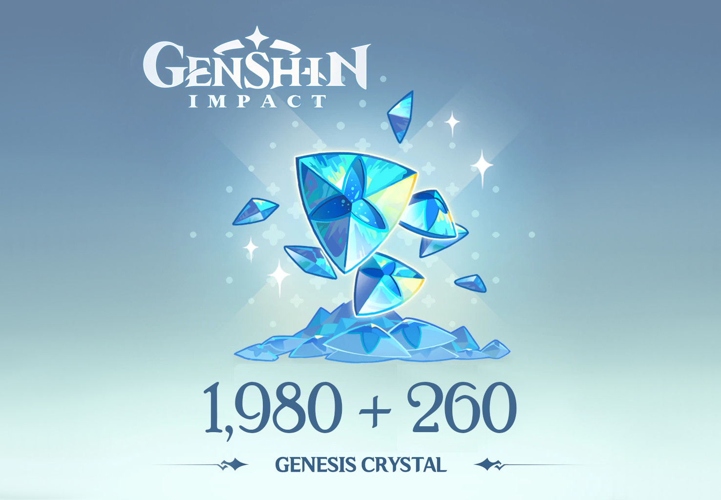 Genshin Impact - 1,980 + 260 Genesis Crystals Reidos Voucher [$ 33.9]