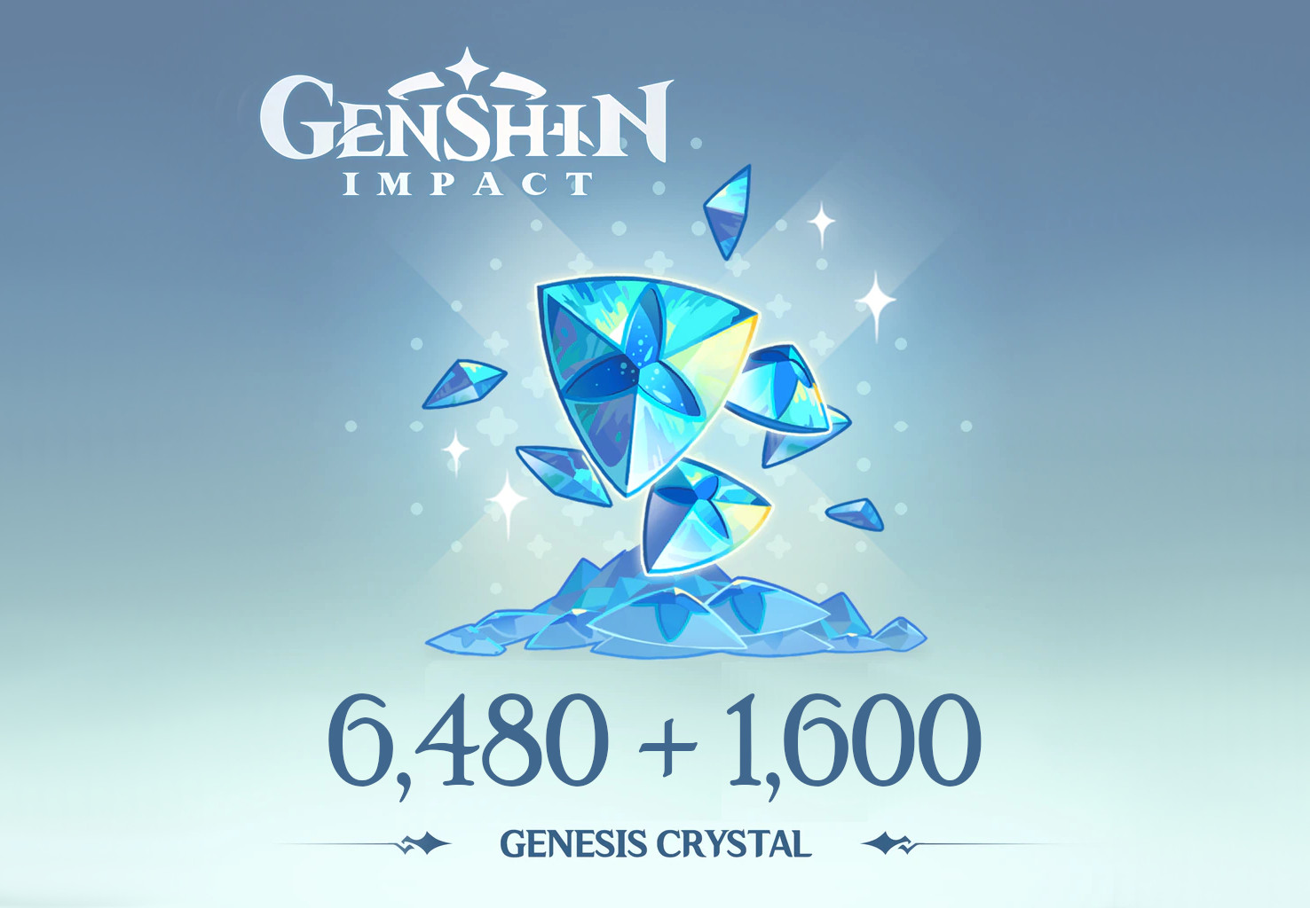 Genshin Impact - 6,480 + 1,600 Genesis Crystals Reidos Voucher [$ 107.29]