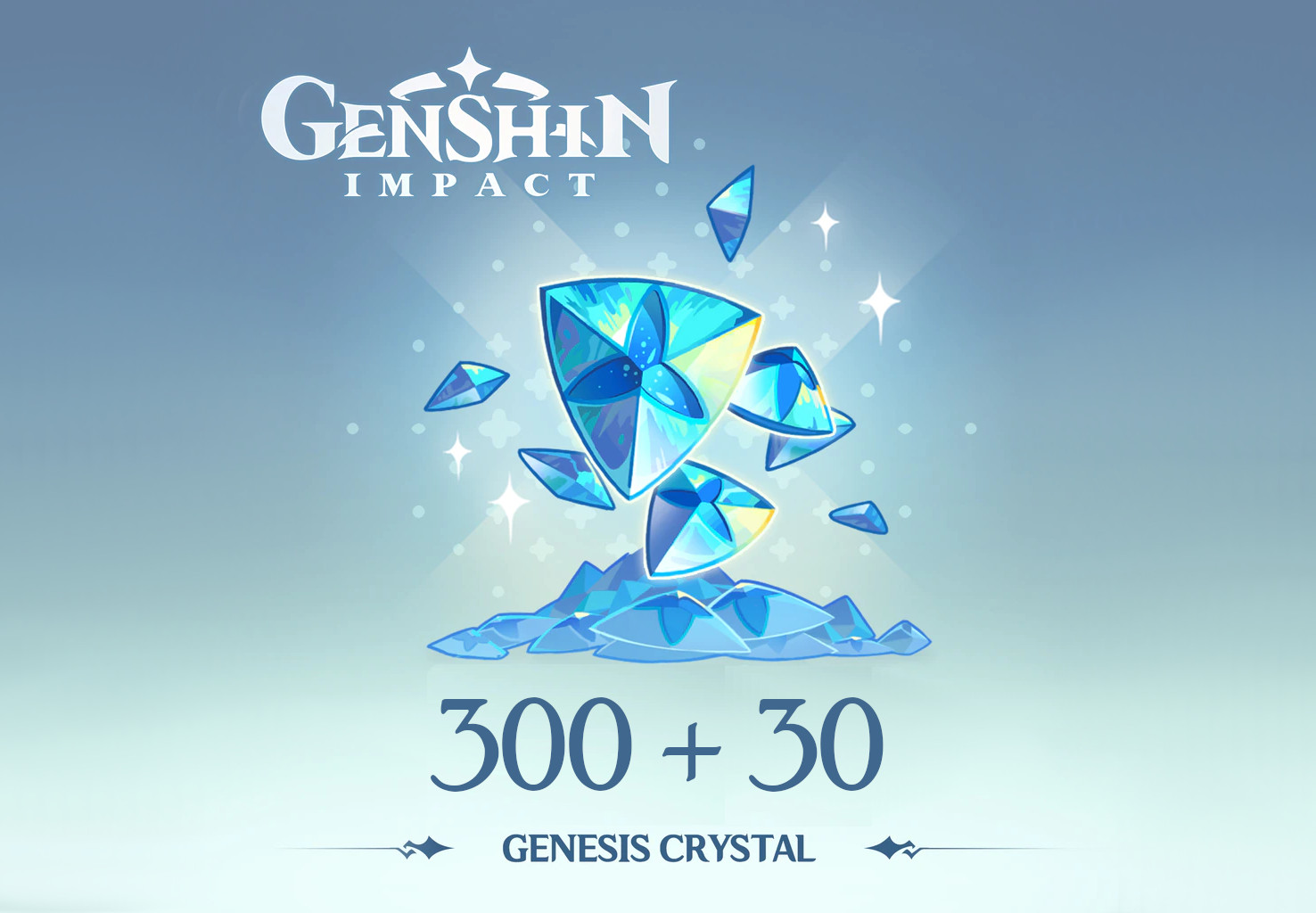 Genshin Impact - 300 + 30 Genesis Crystals Reidos Voucher [$ 5.37]