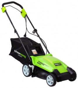 lawn mower Greenworks 25237 1000W 35cm Photo, Characteristics, review