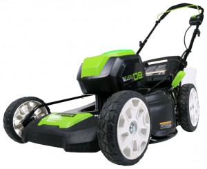 lawn mower Greenworks GLM801600 Photo, Characteristics, review