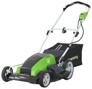 lawn mower Greenworks 25112 13 Amp 21-Inch Photo, Characteristics, review