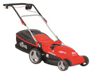 lawn mower Grizzly ERM 1642 A Photo, Characteristics, review